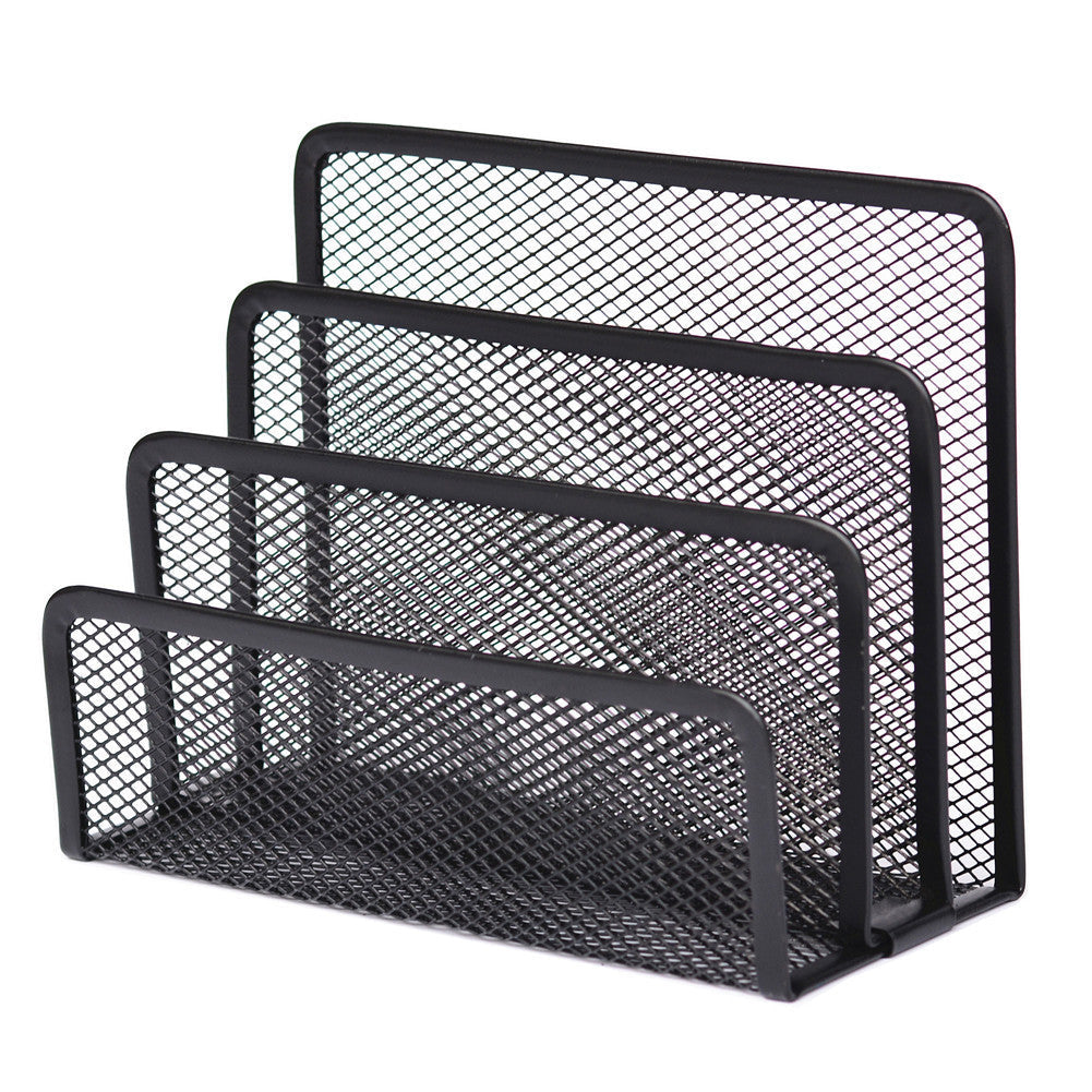 Metal Desk Organizer: 4 Slots