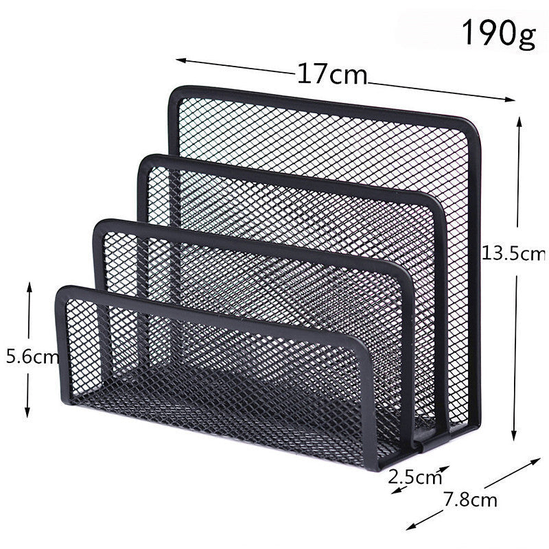 Metal Desk Organizer: 4 Slots